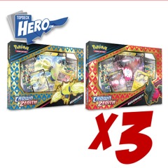 Sword & Shield - Crown Zenith Collection Box Full Case (6 Units)(3 of Each)